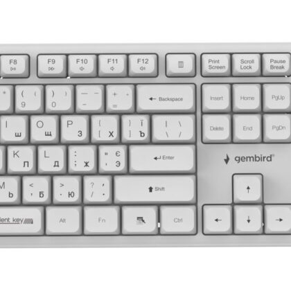 KEYBOARD +MOUSE WRL CYRILLIC/WHT KBS-WMS-01-W-CYRL GEMBIRD  KBS-WMS-01-W-CYRL 8716309137065