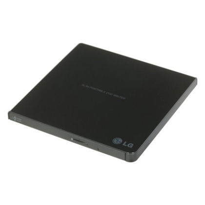 H.L Data Storage | Ultra Slim Portable DVD-Writer | GP57EB40 | Interface USB 2.0 | DVD±R/RW | CD read speed 24 x | CD write speed 24 x | Black | Desktop/Notebook GP57EB40.AHLE10B 8809484672442