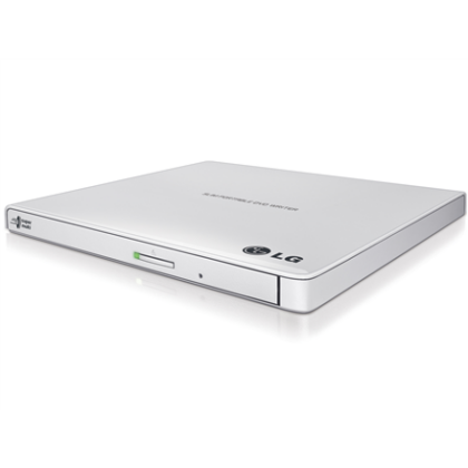 H.L Data Storage | Ultra Slim Portable DVD-Writer | GP57EW40 | Interface USB 2.0 | DVD±R/RW | CD read speed 24 x | CD write speed 24 x | White | Desktop/Notebook GP57EW40.AHLE10B 8809484672466