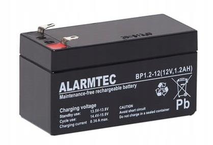 BATTERY 12V 1.2AH VRLA/BP1.2-12 ALARMTEC EMU  BP1.2-12 5902367802523