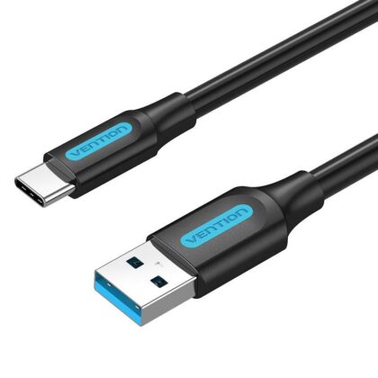 CABLE USB3.0 TO USB-C MALE/2M BLACK COZBH VENTION COZBH 6922794749382