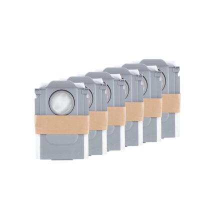 Vacuum Cleaner Accessory ROBOROCK Disposable Dust Bag 6pcs White For Qrevo/Qrevo MaxV/S8 MaxV Ultra/S8 Max Ultra/Qrevo S/Qrevo Pro/Qrevo Master/Qrevo Curv 8.02.0239  8.02.0239 6970995787573