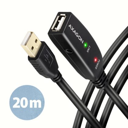 CABLE USB2.0 A-M/A-F ACTIVE/20M ADR-220 AXAGON  ADR-220 8595247902351
