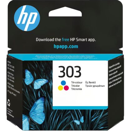 HP 303 Tri-color Original Ink Cartridge T6N01AE#LS3 199764694553