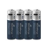 BATTERY RECH. LI-ION AA 1.5V/1400MAH 4P MRBAT161 MEDIARANGE  MRBAT161 4260664875840