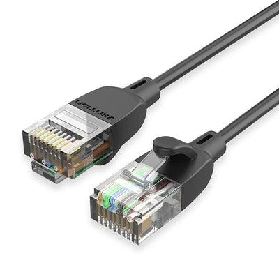PATCH CABLE CAT.6A UTP/1.5M BLACK SLIM IBIBG VENTION  IBIBG 6922794742956