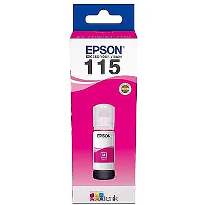 EPSON 1LB 115 EcoTank Magenta ink bottle C13T07D34A 8715946687445