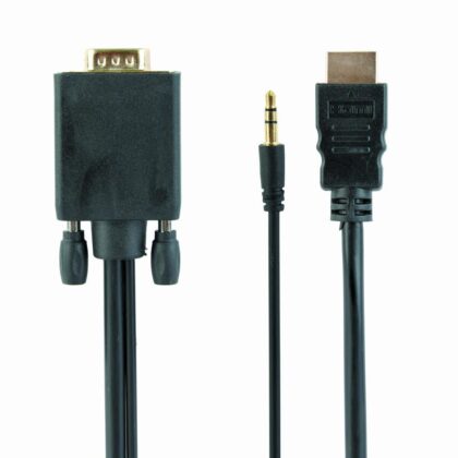 CABLE HDMI TO VGA +3.5MM/3M A-HDMI-VGA-03-10 GEMBIRD  A-HDMI-VGA-03-10 8716309098045