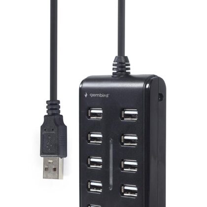 I/O HUB USB2 10PORT/UHB-U2P10P-01 GEMBIRD UHB-U2P10P-01 8716309124638